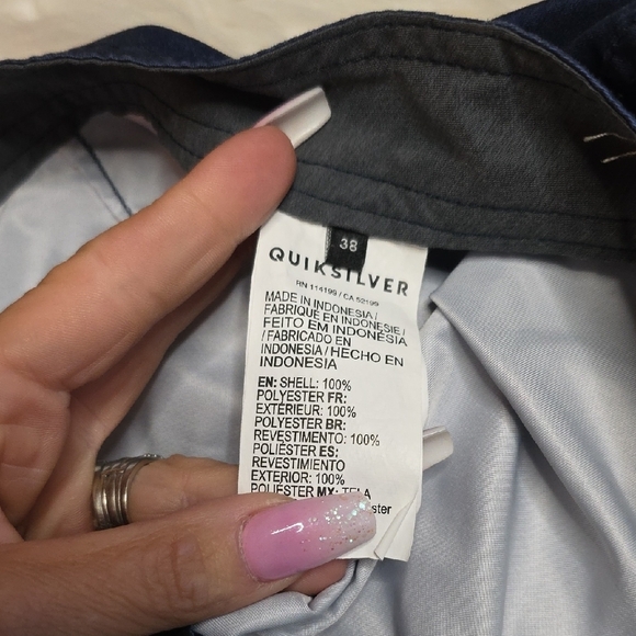 Quiksilver Ocean Blue Tie-Dye Shorts - Picture 4 of 4